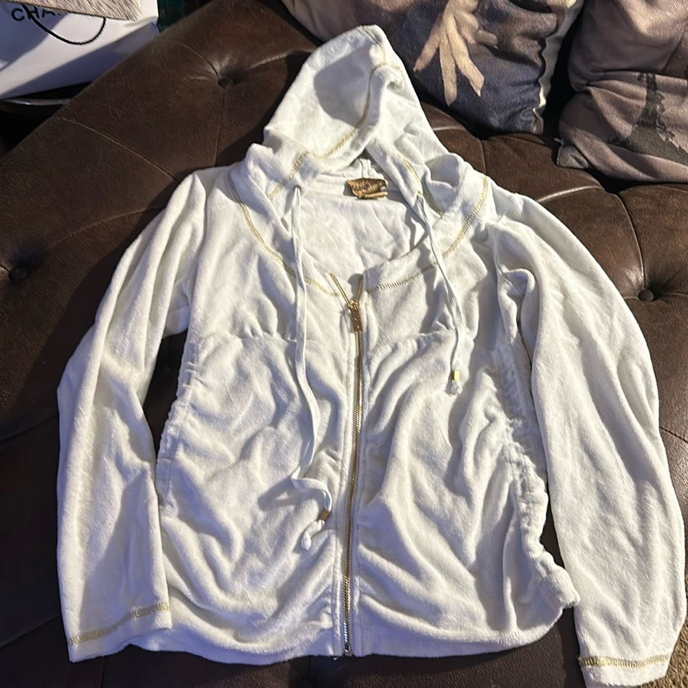 Midnight velvet medium terry cloth jacket